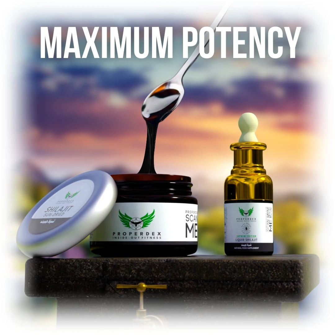 Properdex pure Himalayan Shilajit – product packaging and what you get inside the box